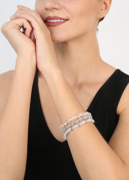 Weiß - Bead Snake Jelly - Armband von Konplott